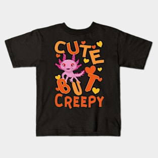 Cute But Creepy axolotl Halloween costume Kids T-Shirt